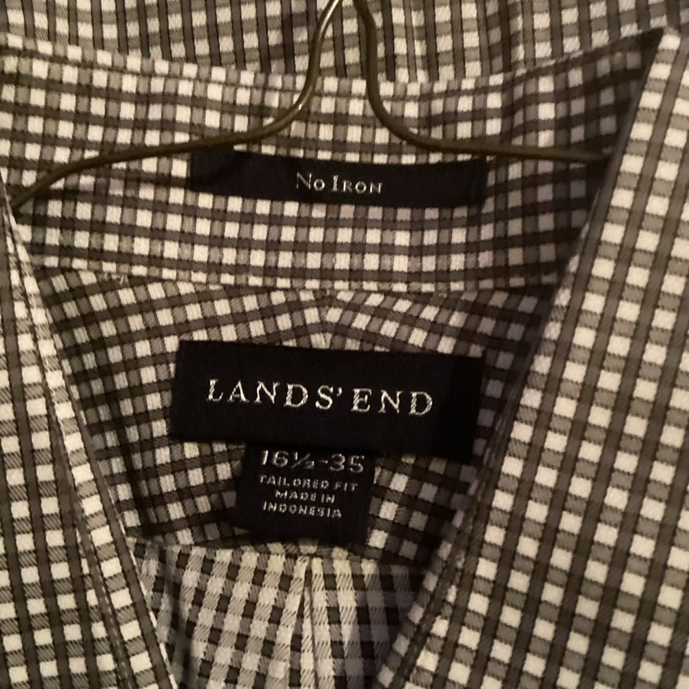 Lands’ End mens shirt, size 16.5-35, no-iron - Picture 4 of 7